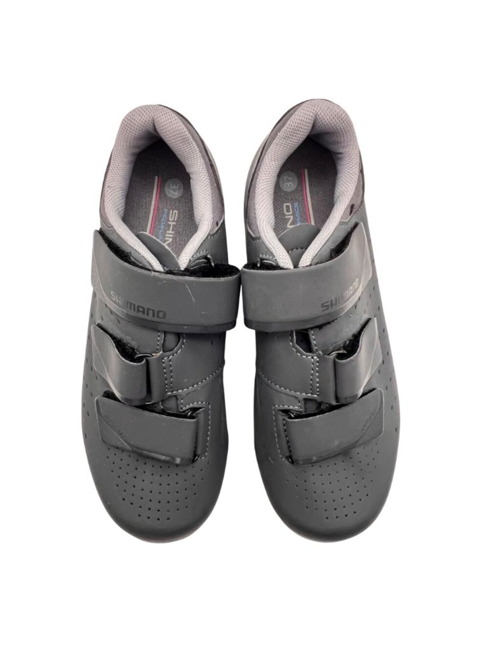 Shimano RP2W Cycling Shoes With Cleats Womens Size 5.5 US Gray Pedaling Dynamics - Picture 6 of 16